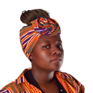 Turbante Rayas multicolor naranja