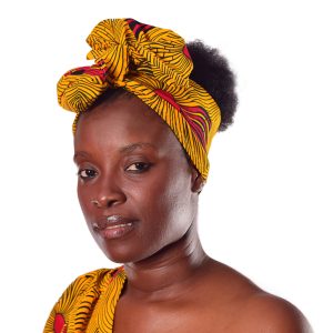 Turbante Rayas multicolor naranja